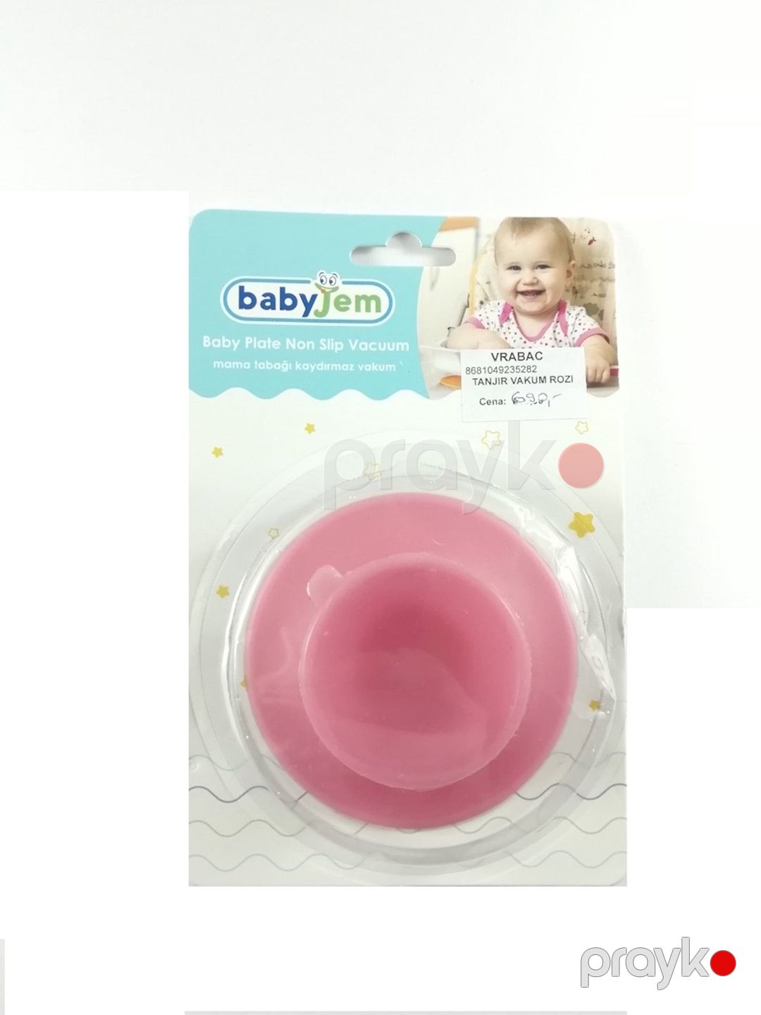 Uşaq boşqabları üçün vakuum başlıqlı altlıq BabyJem Çəhrayi — Mallar, Bakı (2)