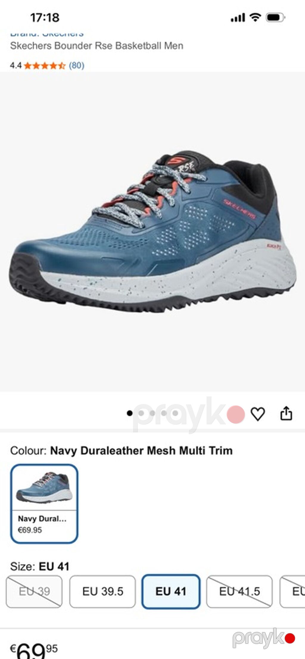 Skechers Bounder Rse Basketball Men idman ayaqqabısı - Rəng: Navy — Krossovkalar, Bakı (5)