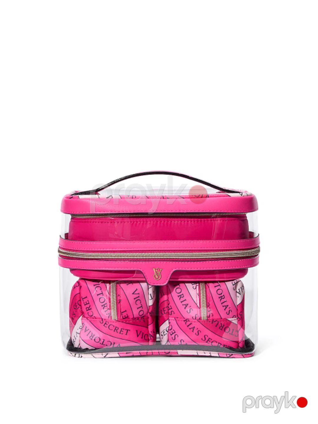 Kosmetik çanta dəsti Victoria's Secret 4-in-1 Train Case Pink Swirl — Mallar, Bakı