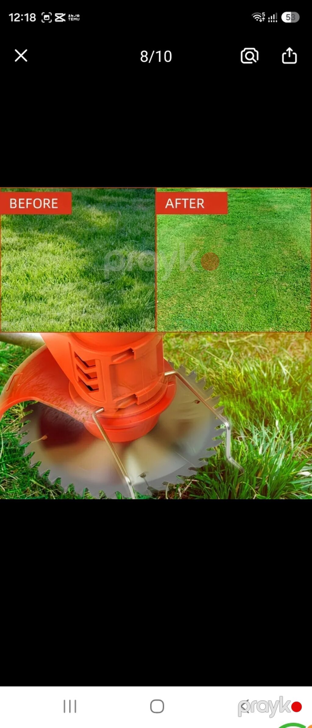 Akkumulyatorlu ot biçən/trimmer Xüsusiyyətlər: - 12V Li-ion çıxarılan — Çim biçicilər və trimmerləri, Gəncə (2)