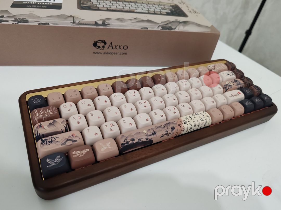 Akko MU01 Mountain Seclusion Mechanical Wooden Keyboard — Periferik cihazlar, Bakı (2)