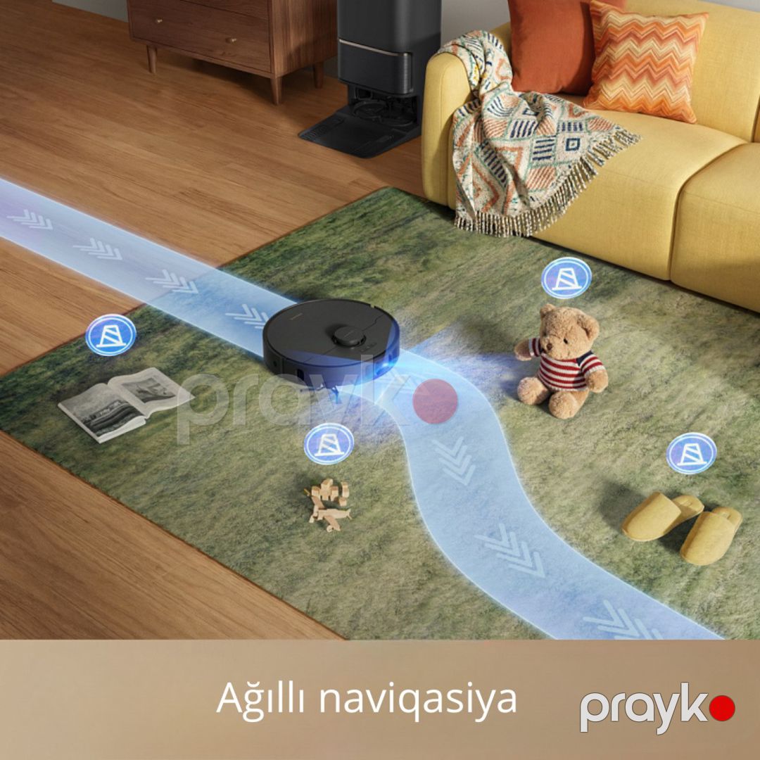 Robot-tozsoran Dreame L50 Ultra AE Qara — Ev texnikası, Bakı (4)