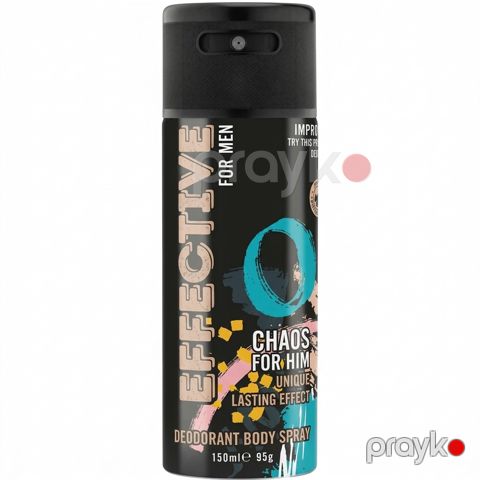 Sprey dezodorant Effective Chaos For Him 150 ml — Bakı
