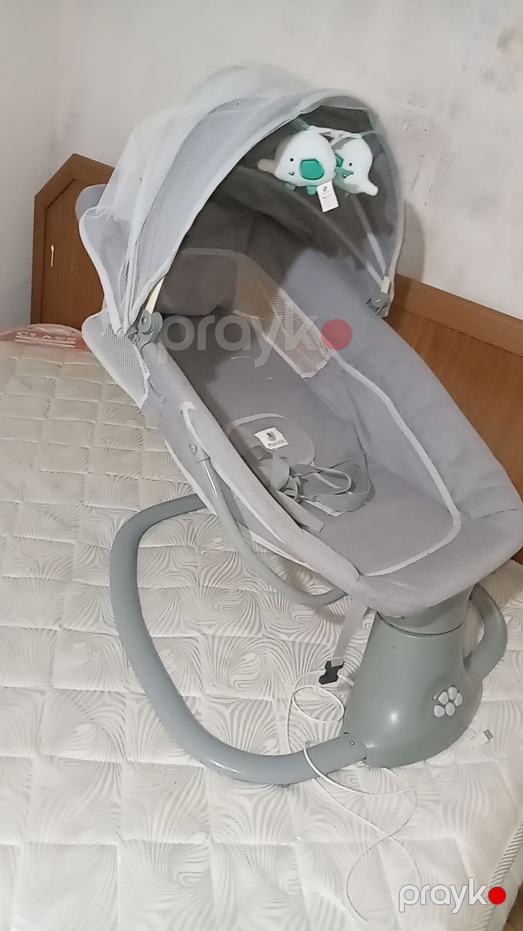 Mastela elektrikli beşik/sallanma kreslosu - 2-si 1-də: yeni — Bəşikləri, Digah (2)