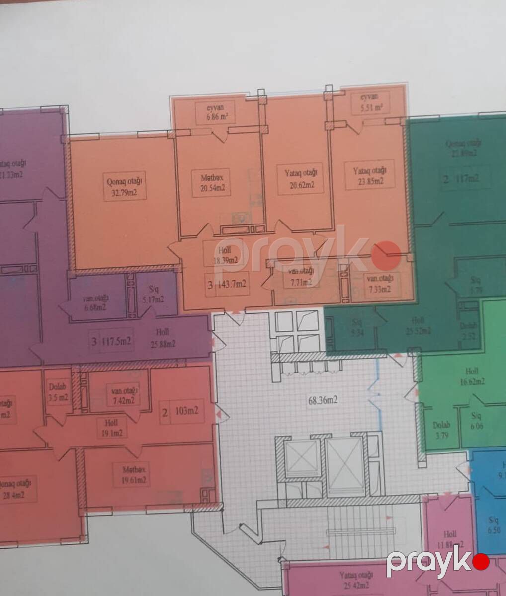 Satılır 3 otaqlı yeni tikili 143.7 m² — Mənzil, Bakı (4)