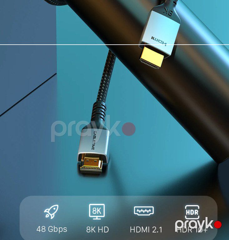 Kabel "HDMI 2.1 4K/144Hz 48Gbps" — Periferik cihazlar, Bakı (5)