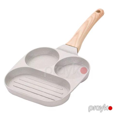 Tava üçü birində omlet qabı/yapışmayan yumurtalı burger qabı/məişət biftek qızartması - lio_4 — Bakı