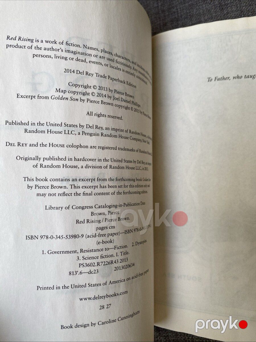 Red Rising Paperback Pierce Brown — Kitablar və jurnallar, Bakı (4)