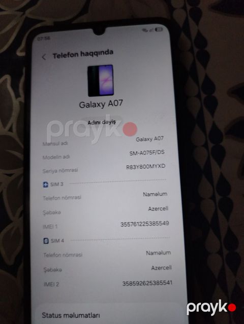 Samsung Galaxy A07, rəng - Yaşıl, İki sim kartlı — Bakı