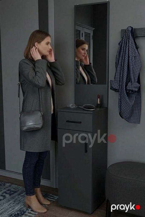 Tumba MB1, laminat, antrasit, 180х33х35 sm — Bakı