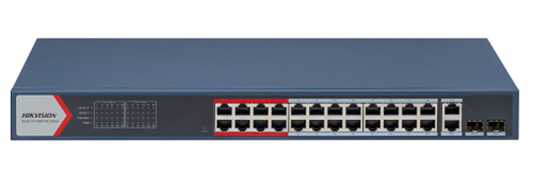 Hikvision DS-3E1326P-EI(B) 24 Port PoE Switch 370W — Ağıllı ev və təhlükəsizlik, Bakı (4)