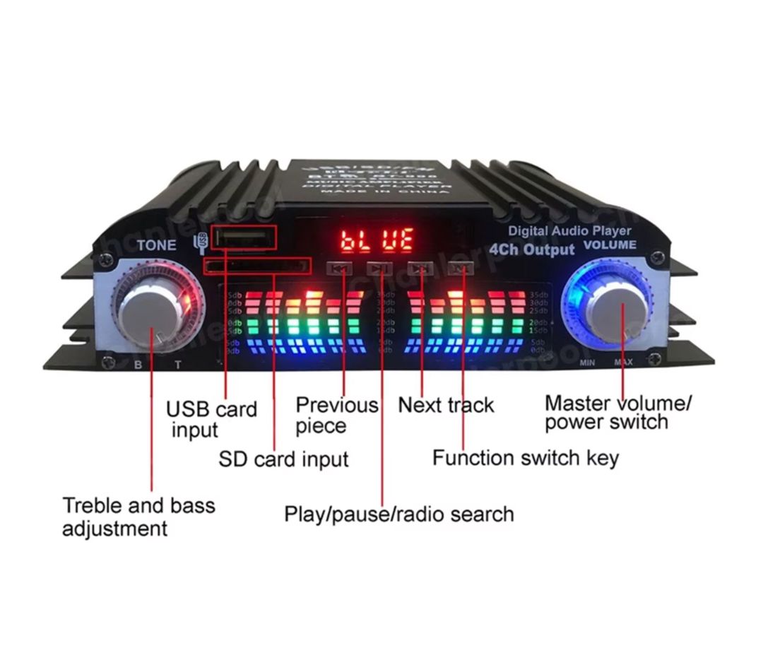 Ekvalayzer Amplifier 1600W — Səs texnikası, Bakı (2)
