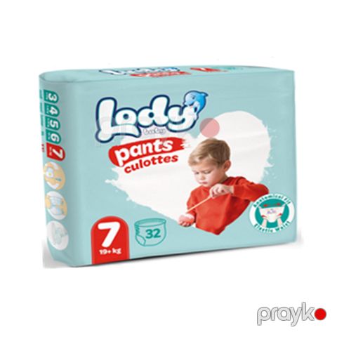 Uşaq bezləri Lody Baby XXL 7, 19+ kq, 32 ədəd — Bakı