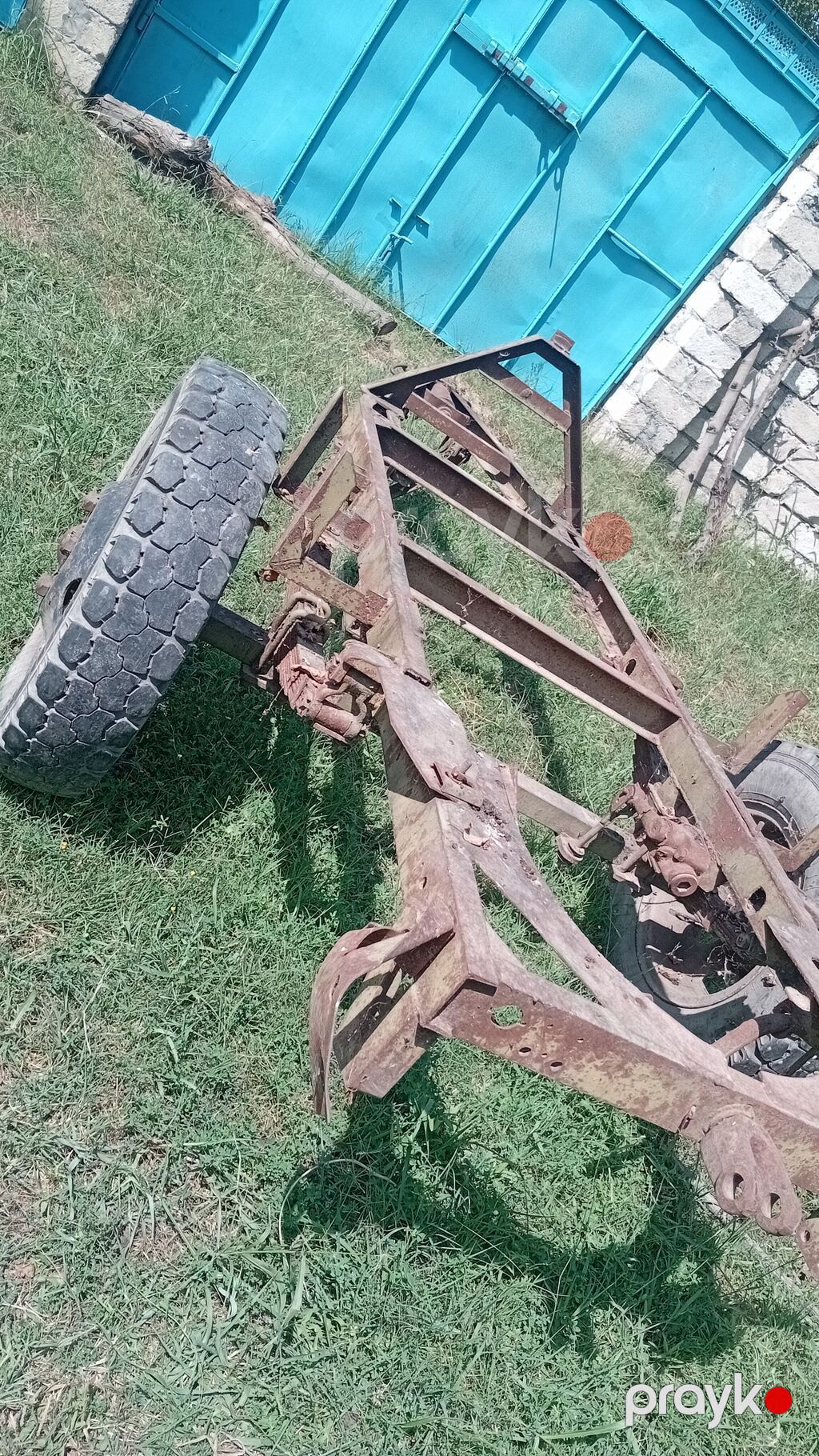 3 metre uzunu yarımqoşqu şassisi güclü qalın profilli metal 10 şveller — Aqro texnikası, Ağdaş (2)