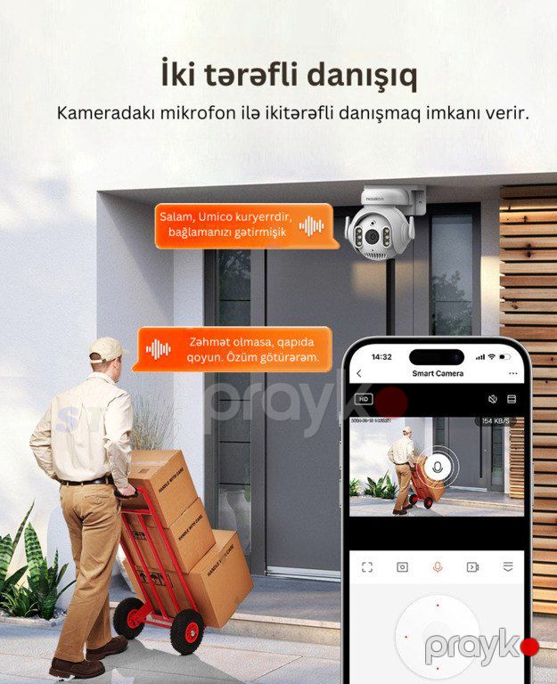 "Tuya Inqmega 5MP" wifi kamerası — Ağıllı ev və təhlükəsizlik, Bakı (4)