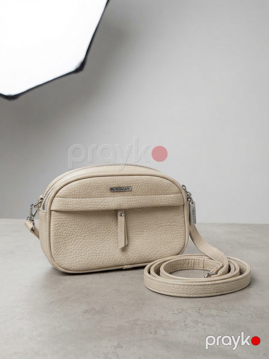 Kross-bodi çanta, krem, eko dəri, 22x12 sm — Mallar, Bakı (2)
