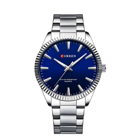 Kişi qol saatı Curren 8425 Silver/Blue — Bakı
