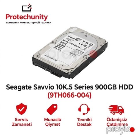 Seagate Savvio 10K.5 Series 900GB 10000RPM SAS 6Gb/s 2.5" HDD (9TH066-004) — Bakı