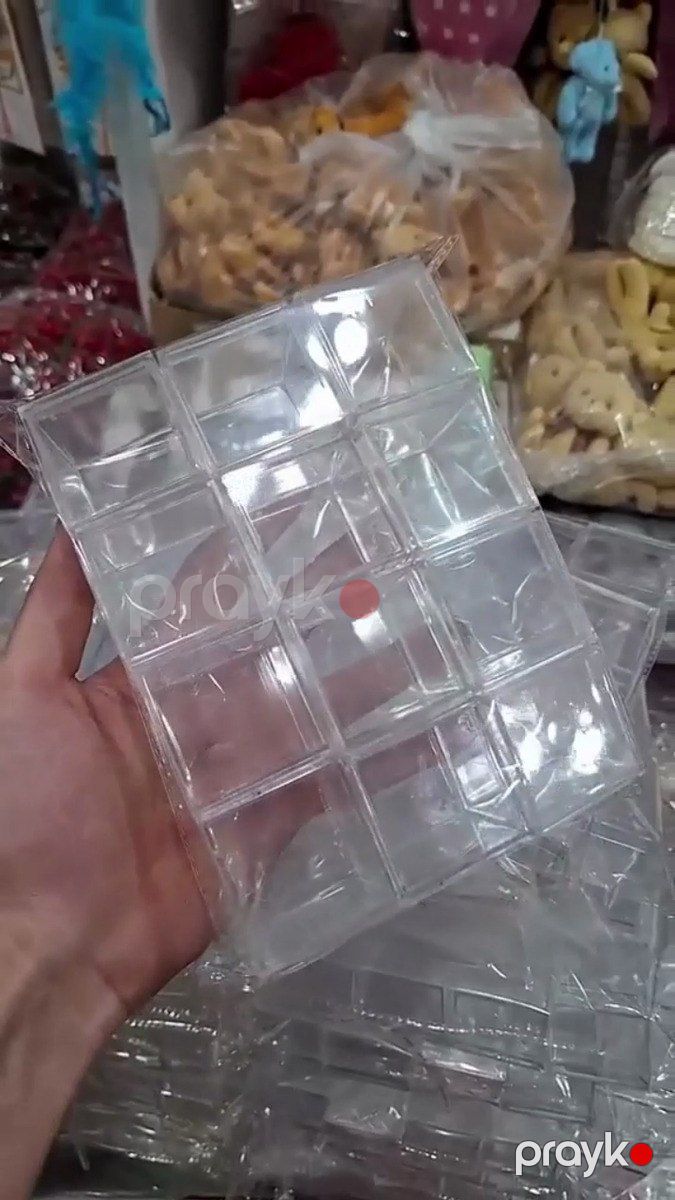 Şəffaf plastik kvadrat fiqurlar — Məişət malları, Bakı (11)