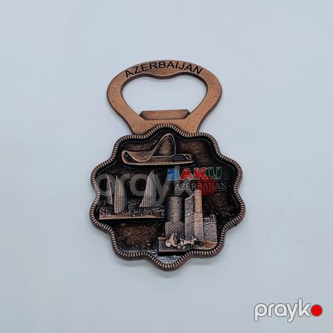 Maqnit-suvenir AL-2010, metal, bürünc — Bakı