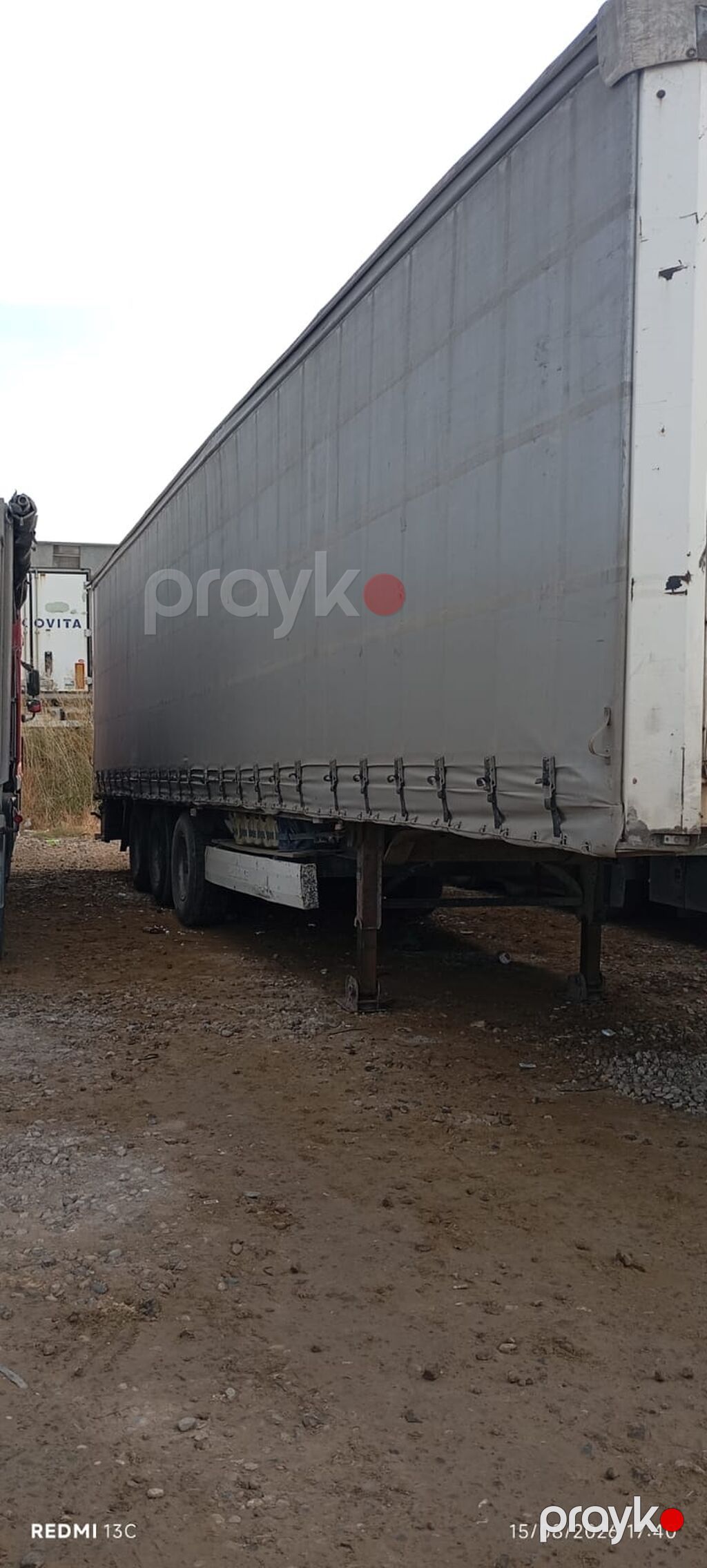 Krone tentli/ştorlu yarımqoşqu - Marka/model: Krone - Korpus: tentli — Qoşqular, Digah (2)