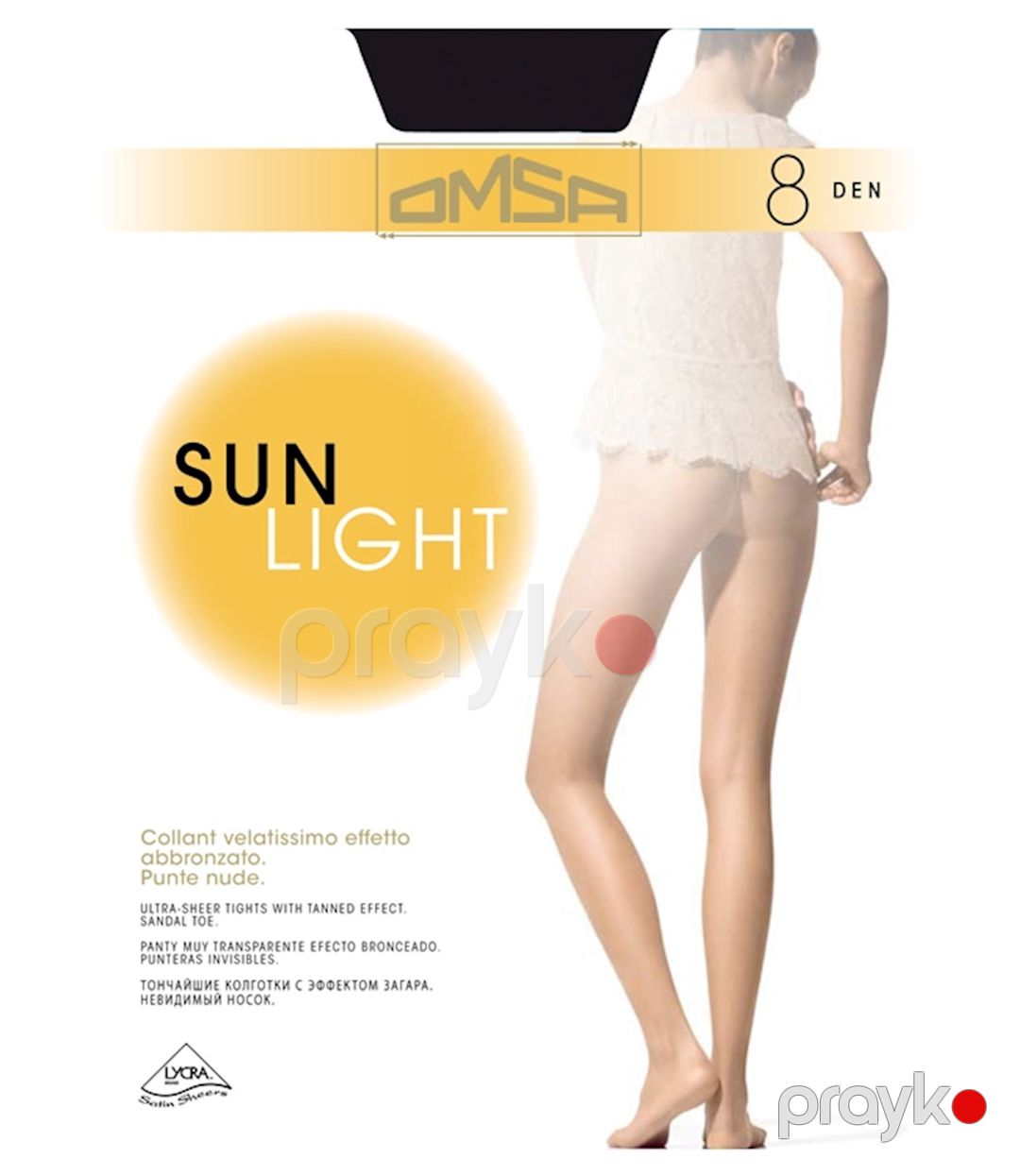 Kolqotqa Omsa Sun Light, 8 den, qara, ölçü 2(S) — Mallar, Bakı