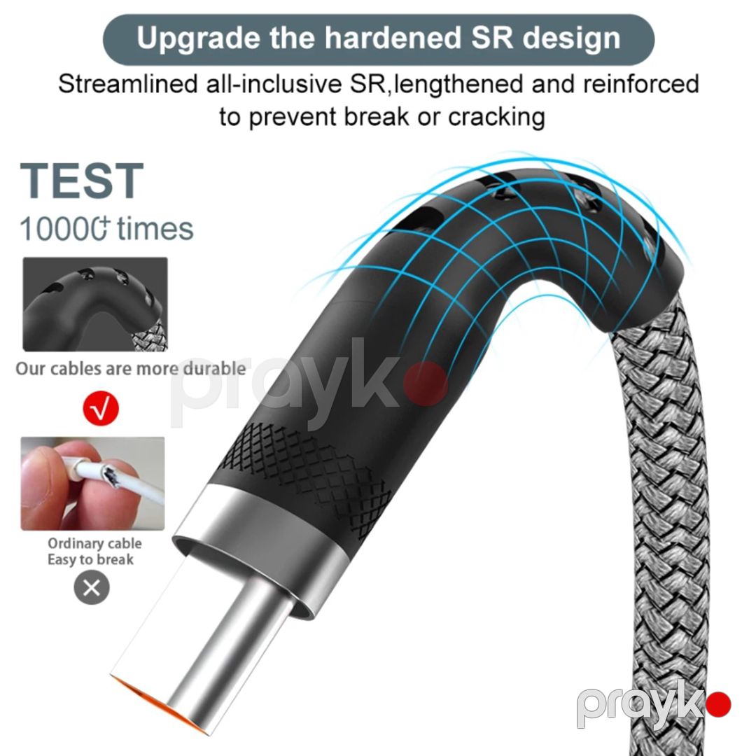 USB to Typec kabel 5A 2/5/8metr — Periferik cihazlar, Bakı (5)