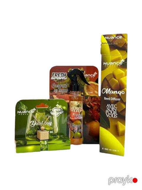 Ətirlər dəsti Tam hədiyyə 3-lü - Mango-Qreypfrut-Yaşılçay-0424 — Bakı