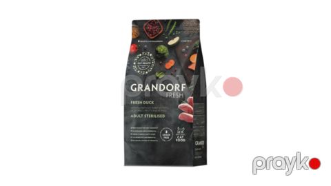 Quru yem qısırlaşmış pişiklər üçün Grandorff Fresh, quzu əti ilə,1 kq, çəki ilə — Bakı