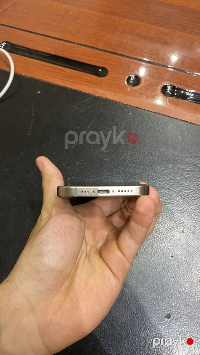 Apple iPhone 15 Pro Natural Titanium 128GB/8GB — Smartfonlar, Bakı (4)