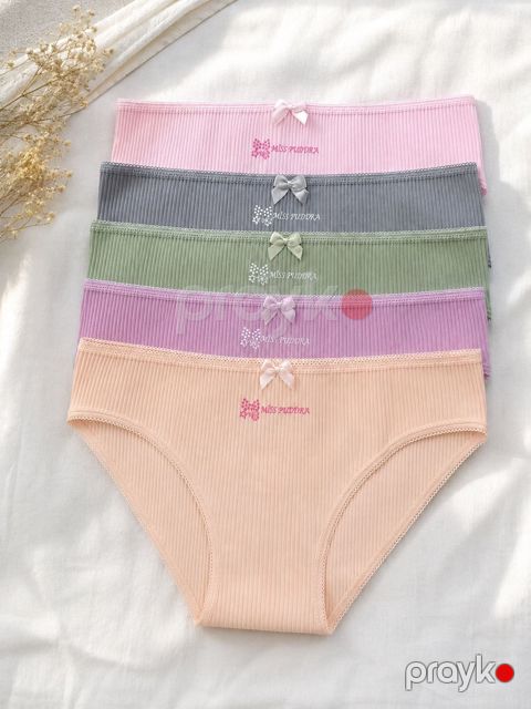 Tuman dəsti Shn130, rəngbərəng, pambıq, ölçü S/M, 5 əd — Bakı