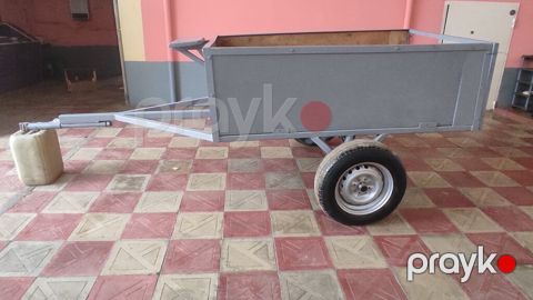 Təkoxlu qoşqu araba - Korpus: metal çərçivə, yan divarlar metal lövhə — Cəlilabad
