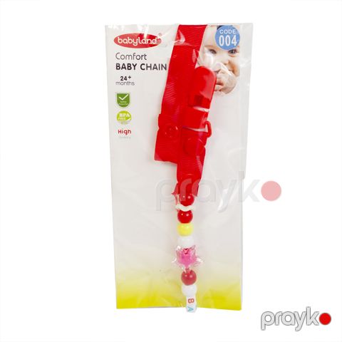Əmzik tutacağı Baby Land, parça, qırmızı — Bakı