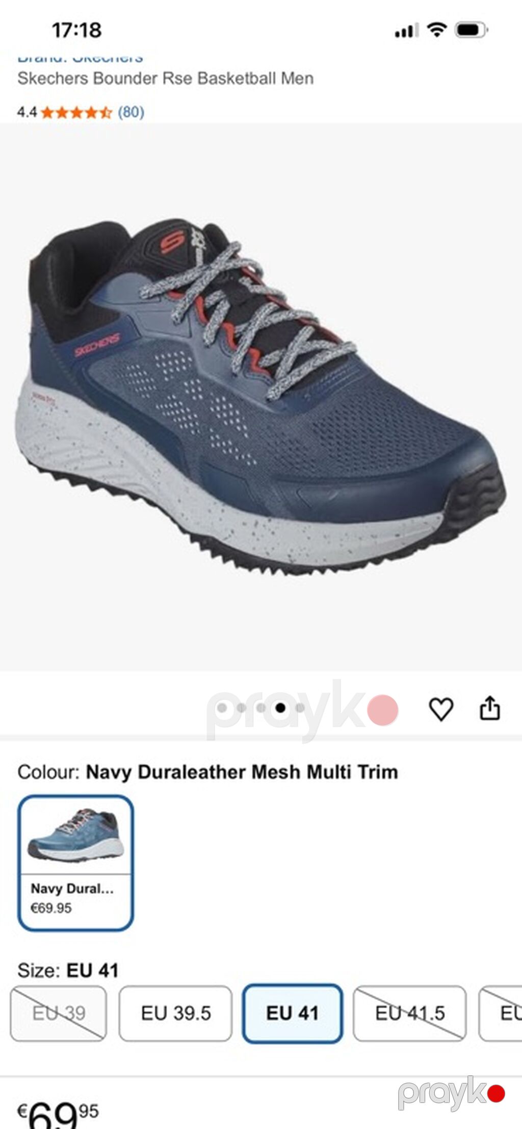 Skechers Bounder Rse Basketball Men idman ayaqqabısı - Rəng: Navy — Krossovkalar, Bakı (6)