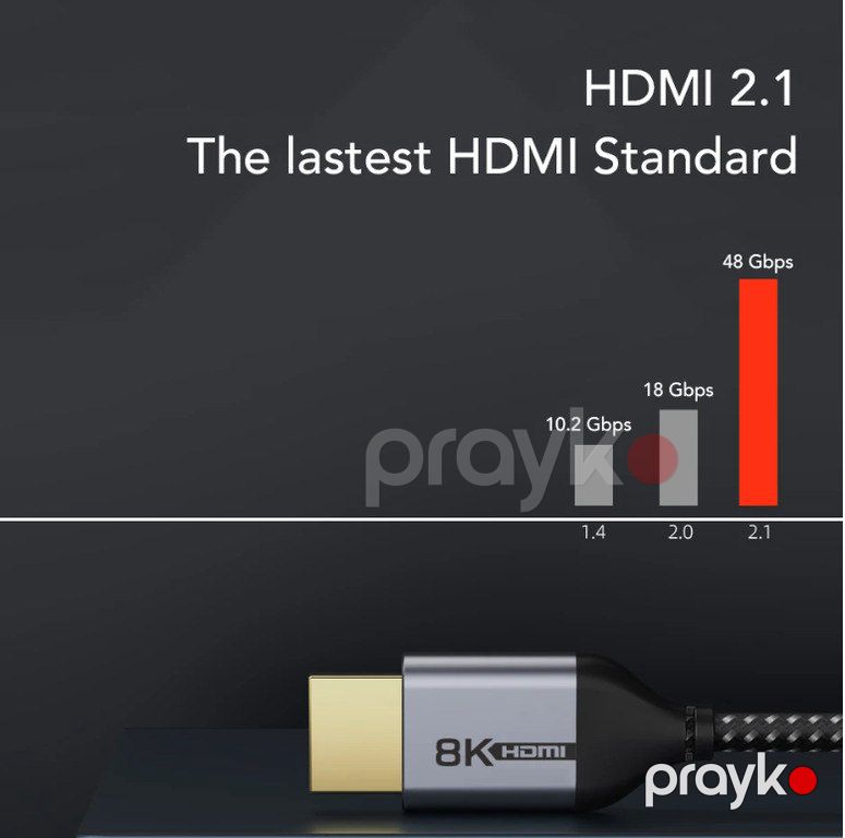 Kabel "HDMI 2.1 4K/144Hz 48Gbps" — Periferik cihazlar, Bakı (3)
