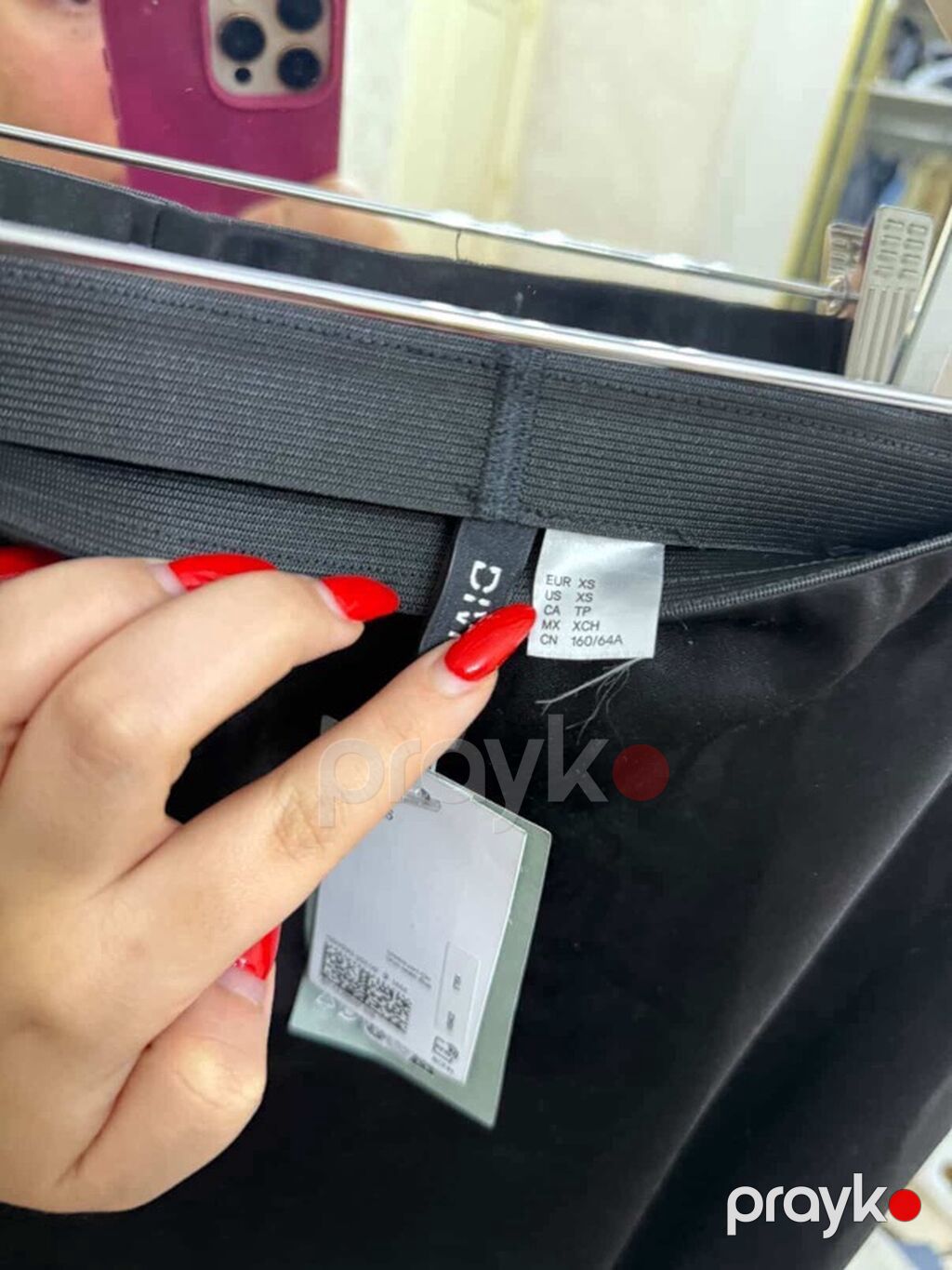 H&M – Qara midi ətək - Model: Midi Etek (şəkildəki H&M — Şəxsi əşyalar, Bakı (3)