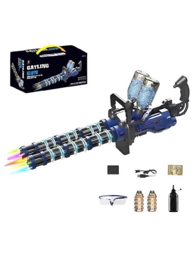 Oyuncaq silahı Avtomat Gel Silah Gatling Gun, rəngli işıq effektləri ilə, gel topları ilə atəş, 6+ yaş - BR-068 — Mallar, Bakı