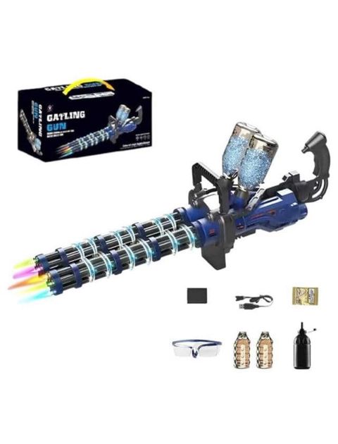Oyuncaq silahı Avtomat Gel Silah Gatling Gun, rəngli işıq effektləri ilə, gel topları ilə atəş, 6+ yaş - BR-068 — Bakı