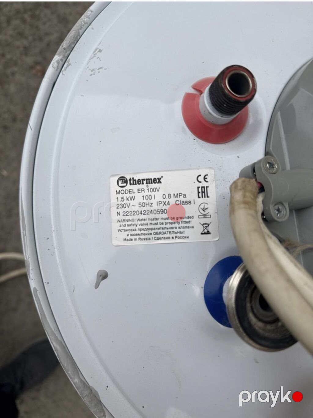 Thermex ER 100V su qızdırıcısı 2ci el cox az islenib teze kimidi — Santexnika, Bakı (3)