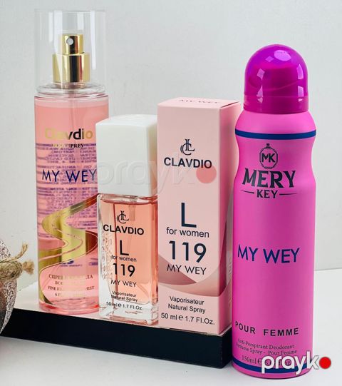 My wey ətir dəsti (ətir suyu 50 ml + bədən spreyi 180 ml + dezodorant 150 ml) — Bakı