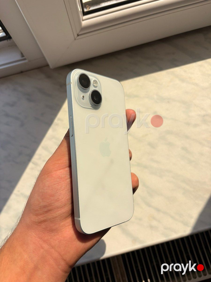Apple iPhone 15 Blue 128GB/6GB — Smartfonlar, Şirvan (5)