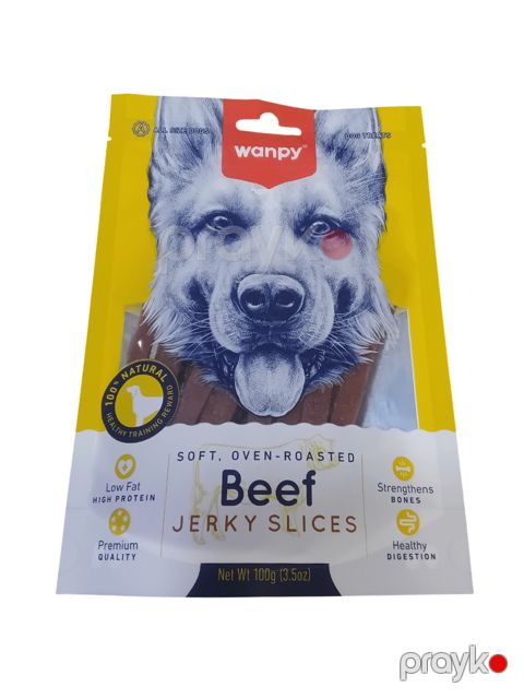İtlər üçün məzə Wanpy Beef Jerky Slices, 100 q — Bakı