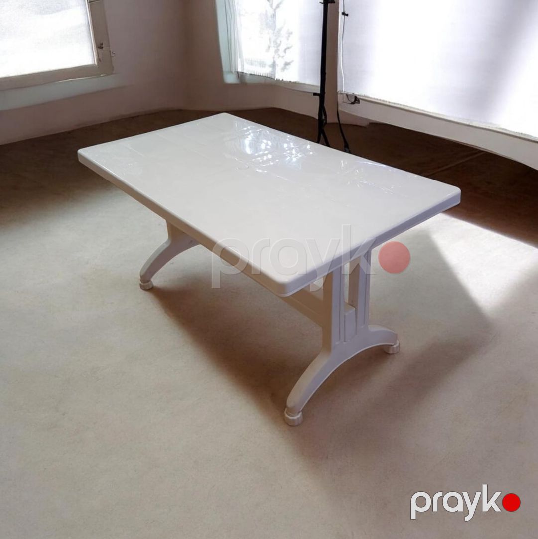 Bağ üçün masa 140x80sm, ağ — Mallar, Bakı (2)