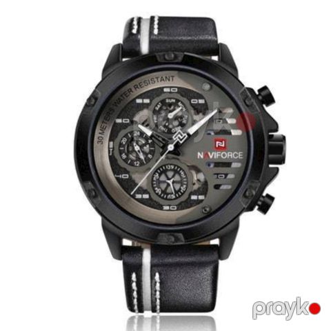 Kişi qol saatı Naviforce NF9110 Black/Silver — Bakı