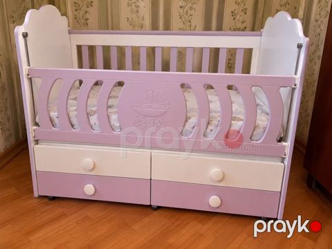 Uşaq beşiyi – “Baby Room” model (alana oyuncaq hediye) - Rəng: açıq — Masazır
