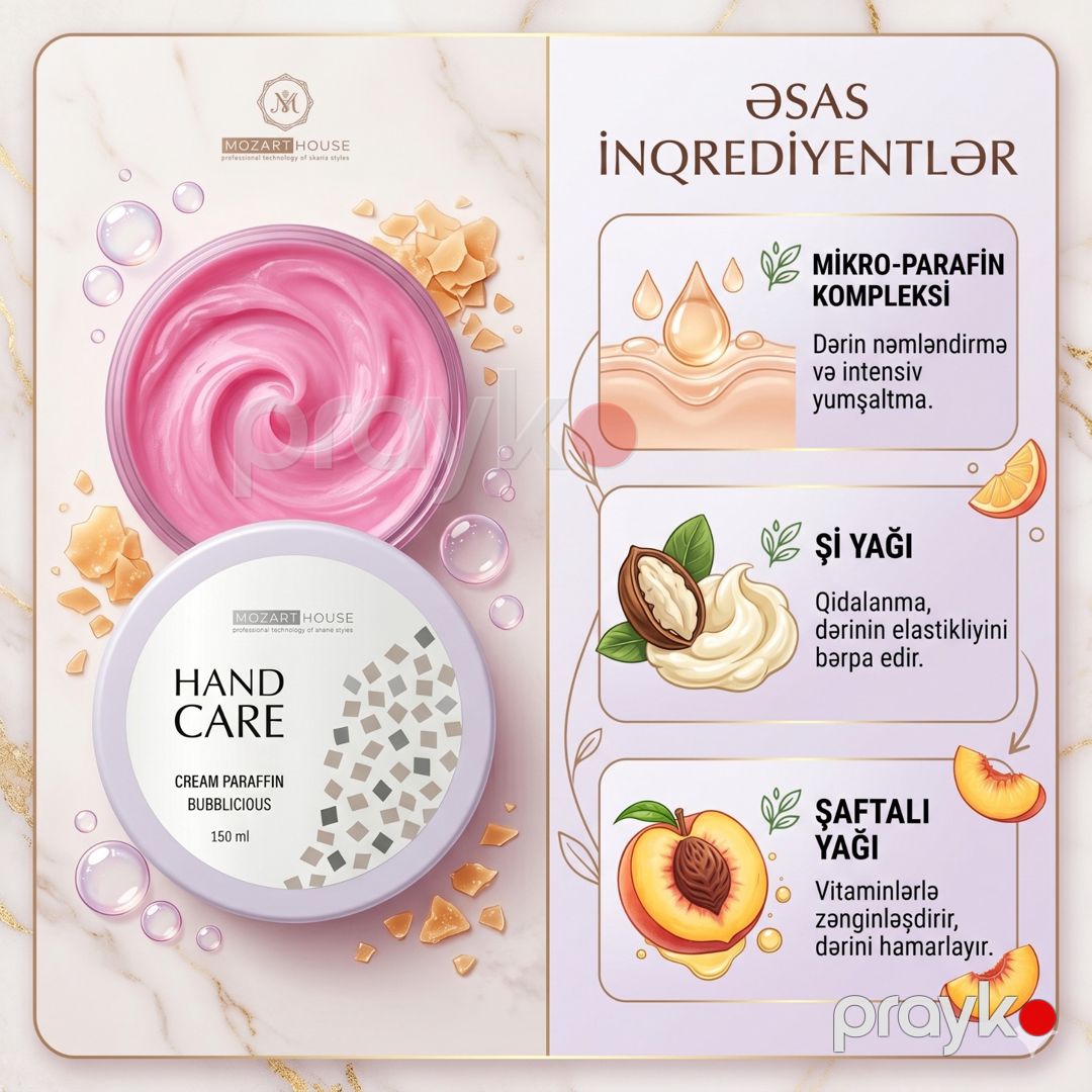 Krem-parafin Mozart House Cream paraffin Bubblicious 150 ml — Mallar, Bakı (3)