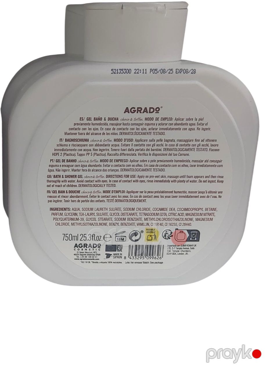 Duş geli Agrado Choco & Toffee 750 ml — Mallar, Bakı (2)