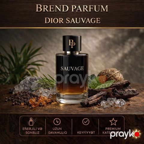 Brend Parfum Sauvage kişilər üçün ətir suyu 50 ml — Bakı
