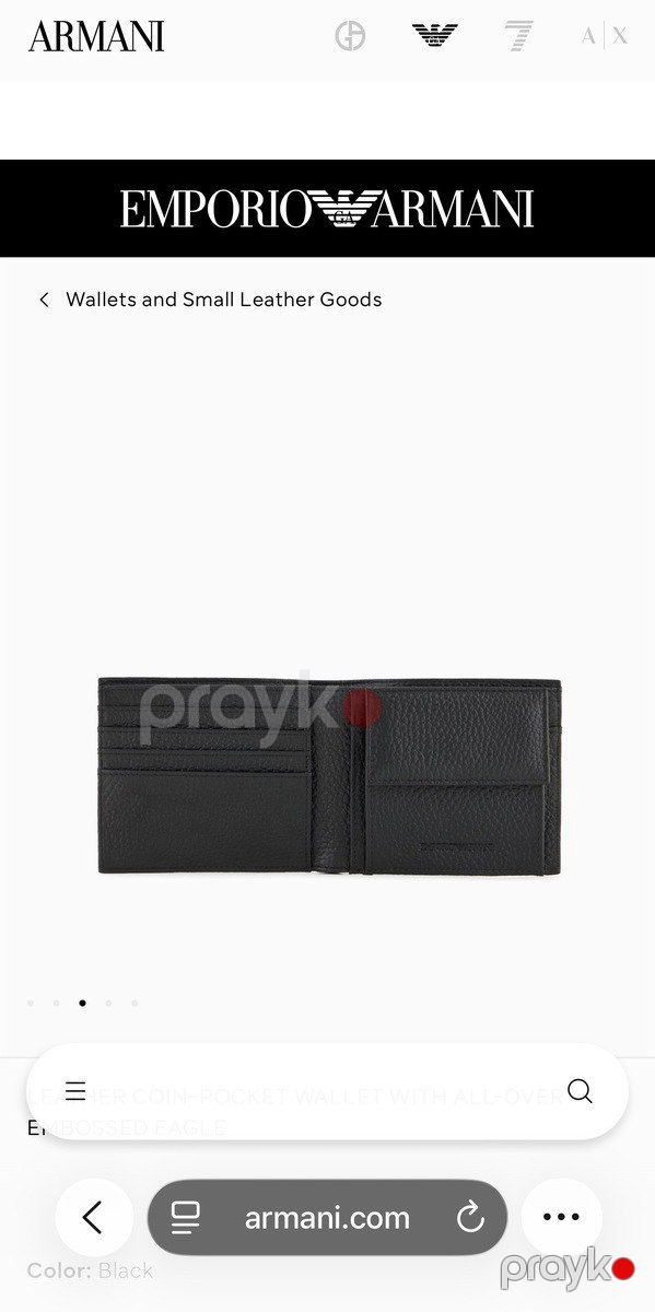 Portmone Emporio Armani — Şəxsi əşyalar, Bakı (7)