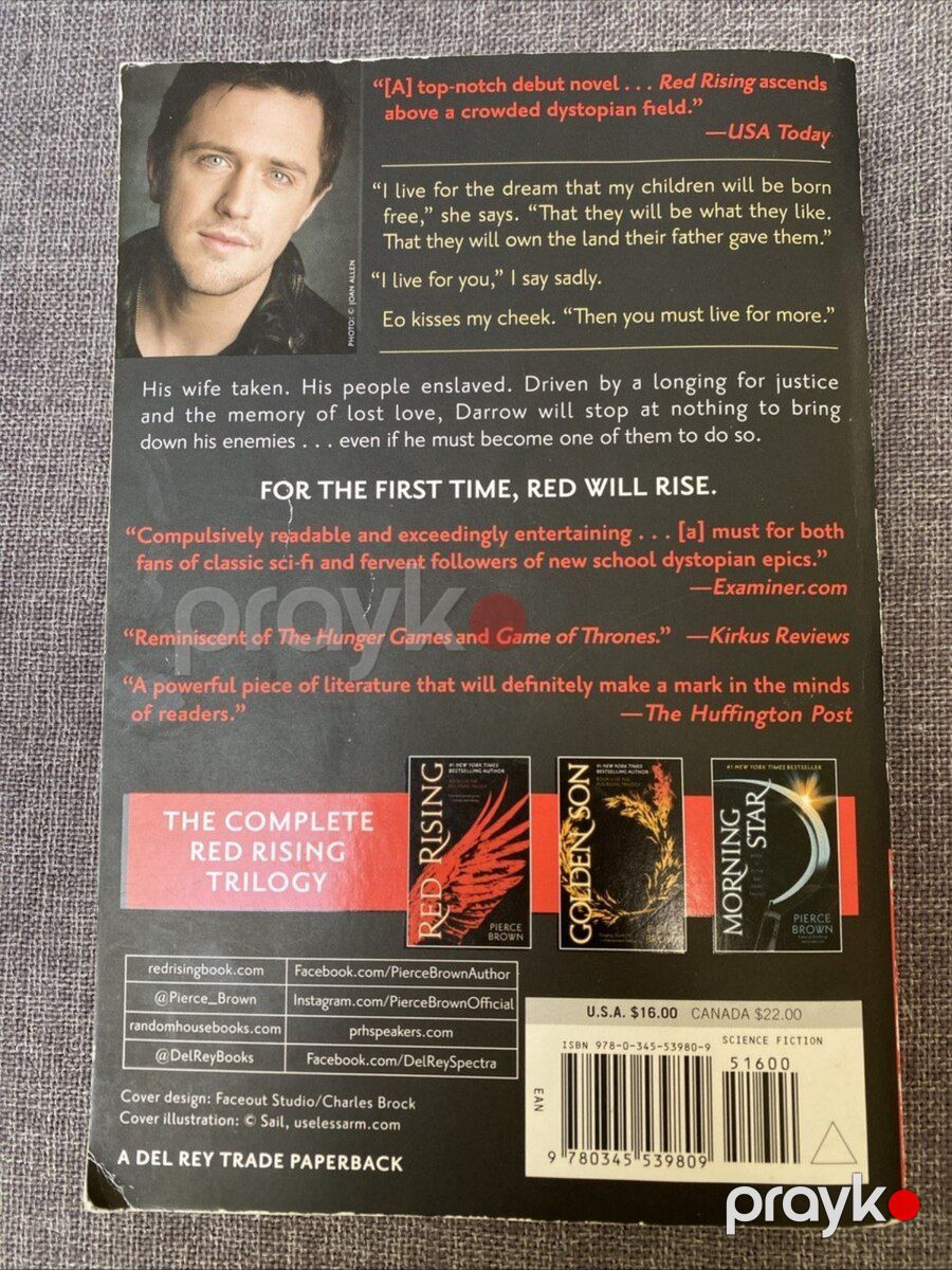 Red Rising Paperback Pierce Brown — Kitablar və jurnallar, Bakı (2)